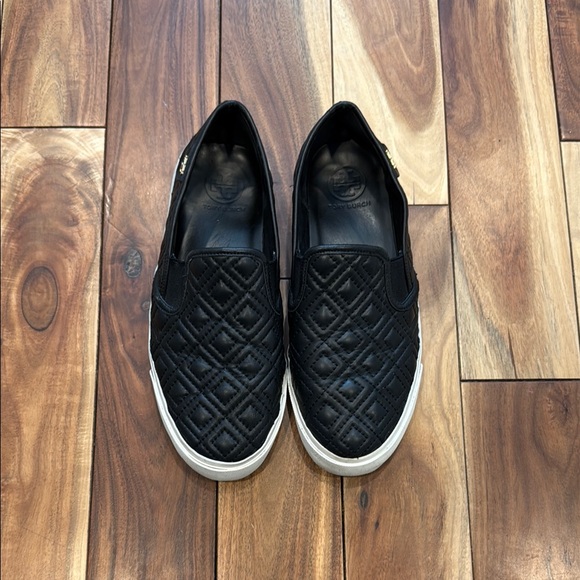 Tory Burch Shoes - Tory Burch Black Loafers Slip-Ons with Quilted Design